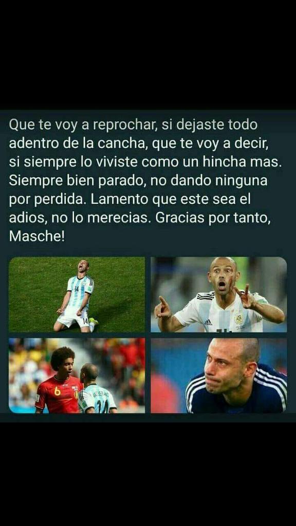 cusii's tweet photo. Gracias Masche 💙
La Verdad Q Me Duele Q Te Vallas De La Selección De Está Manera, Te Merecías Otra Despedida Pero Así Son Las Cosas Mi Querido Masche 💪
Hasta Pronto Masche 💙 Q Te Valla Más Q Bien En Td👏💪💙
#GrandeMascherano💙 https://t.co/VenxPAaSYL