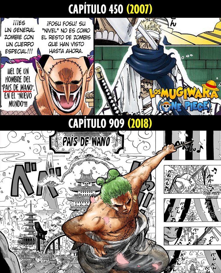 Los Mugiwara One Piece בטוויטר El Arco De Wano Inicia 11 Anos Despues De Que Wano Fue Mencionado Por Primera Vez En El Manga 450