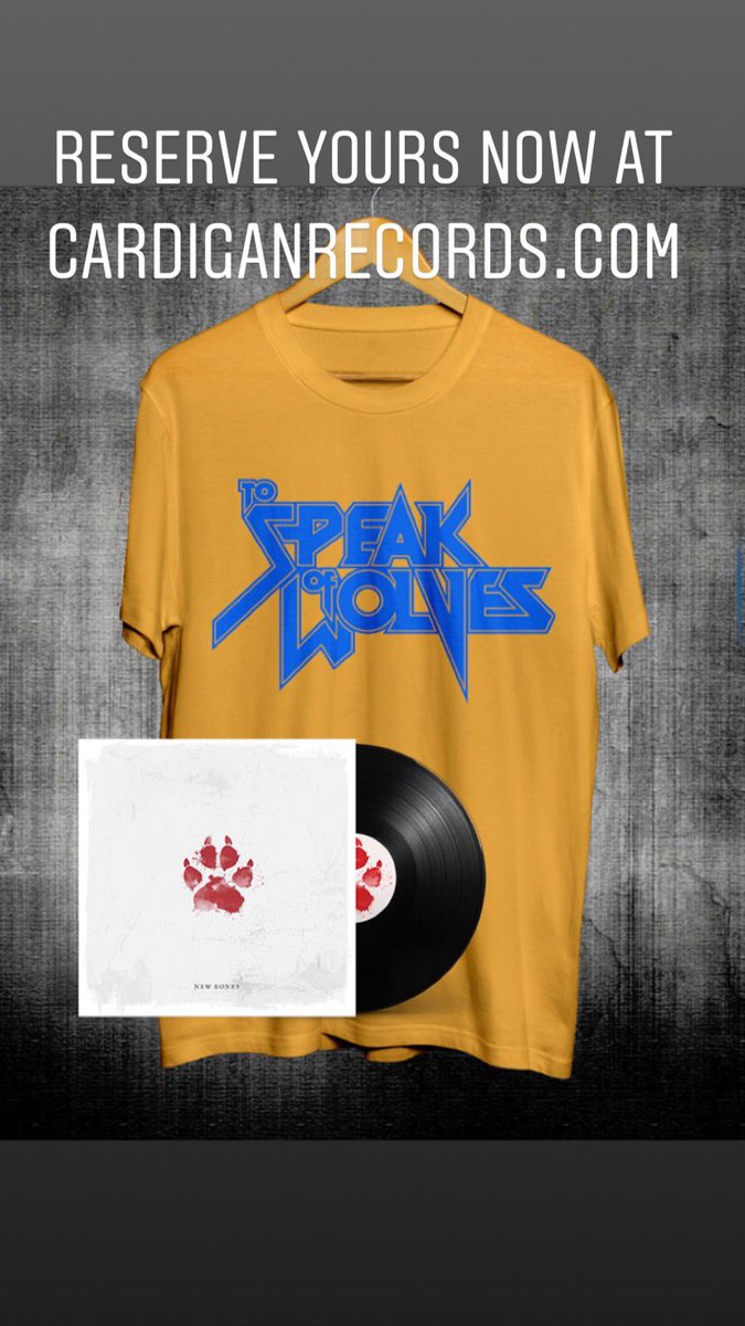 cardiganrecords's tweet photo. Reserve your limited pressing of ‘New Bones’ by To Speak Of Wolves now at https://t.co/7Z0iMFA68c #tospeakofwolves #tsow #newbones #vinyl #vinyljunkie #vinylcollection #posthardcorevinyl #metalcorevinyl #posthardcore #screamo #metalcore https://t.co/kI2pz3swG3