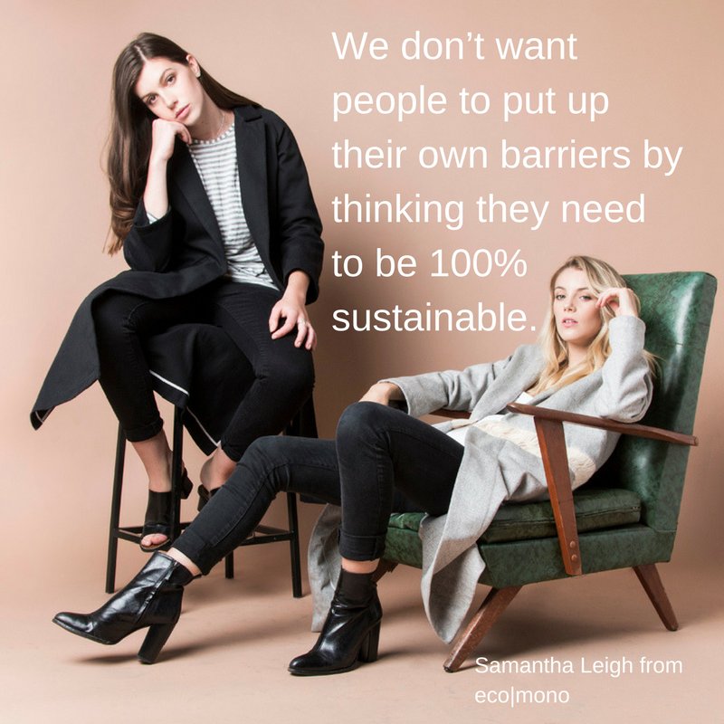 We don't want people to put up their own barriers by thinking they need to be 100% sustainable @ecomono_  ow.ly/2jmp30bjU2u
