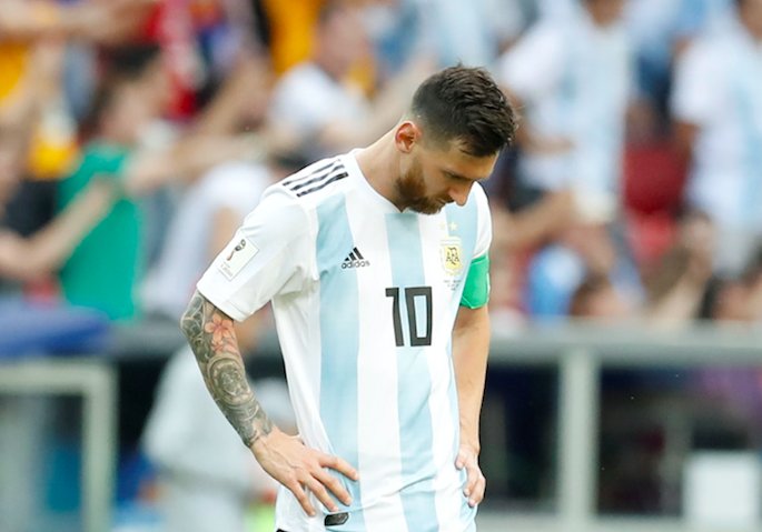 BleacherReport's tweet photo. The end of this road for both Messi and Ronaldo. 

#WorldCup https://t.co/XQaD4B45GQ