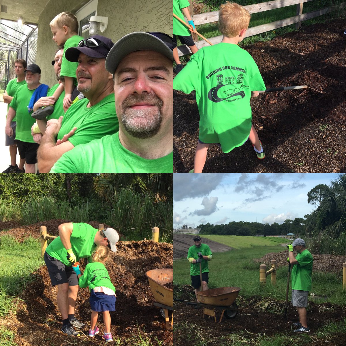 Great morning volunteering at the Busch wildlife rescue in Jupiter with the PB/TC division.  Thanks to all for working so hard!  #CEMEXcares