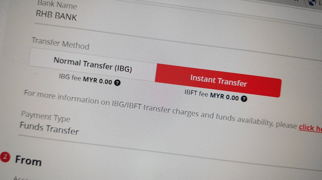 Caj Perkhidmatan Dan Tempoh Masa Pemindahan Wang Menggunakan Ibg Online Interbank Giro Kafe Que Vs Mamak Stall