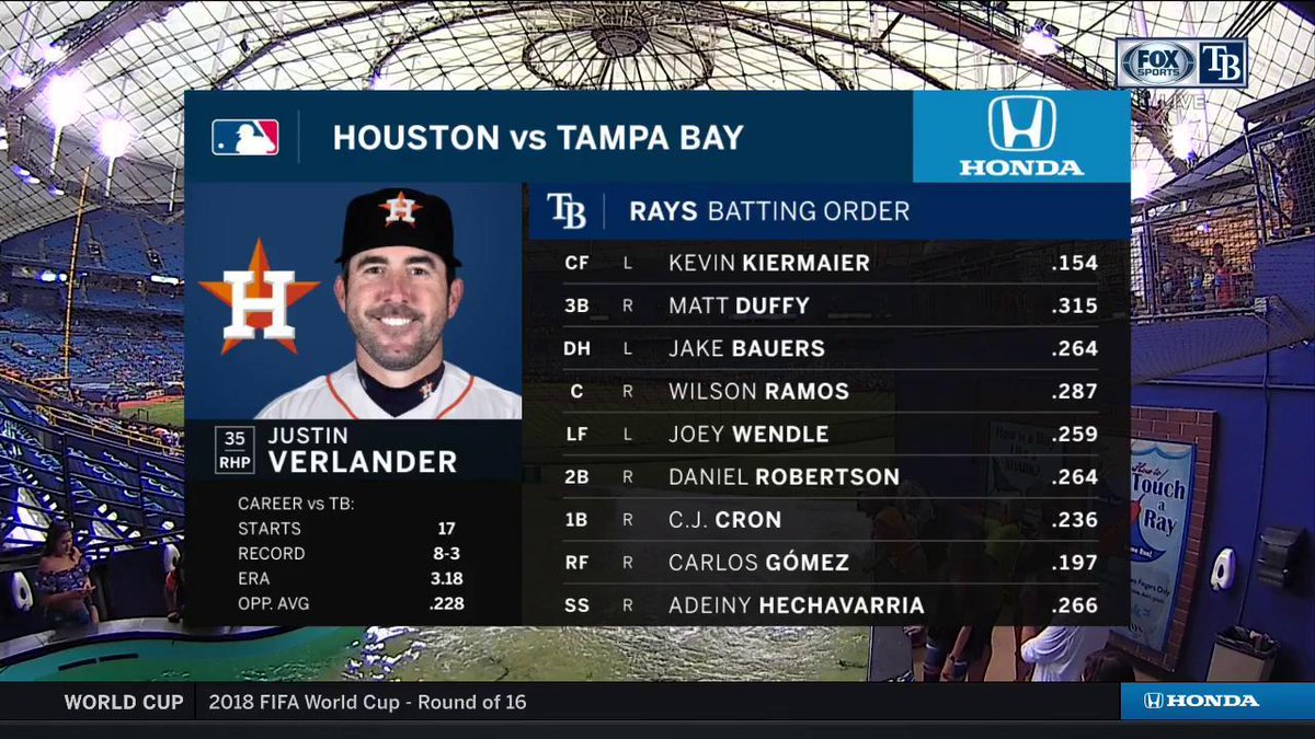 Houston Astros vs Tampa Bay Rays