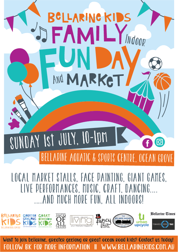 <a href="/BellarineKids/">Bellarine Kids</a> Family Fun and Market is TODAY, 10-1pm at BASC, OG.