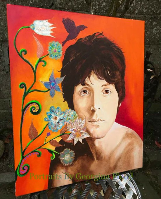 The latest artwork from the great  Mother Nature s Son Happy Birthday Paul McCartney! 