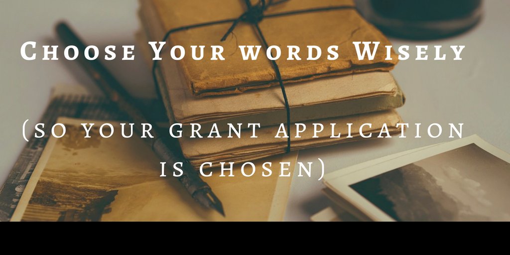 words have power - especially for #grantwriters.  Check out the latest <a href="/MPSorg1/">Mission Project Service</a> blog post to learn more!  missionprojectservice.org/resources/blog/