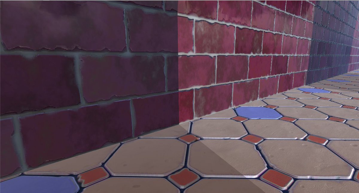 ValencioGame's tweet photo. A quick before and after. Just to show the difference a few materials can make. 

#Unity3d #indiedev #toonycolorspro2 #gamedev #indiegame https://t.co/SB7DSemEWR