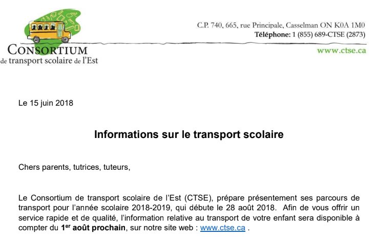 Message important du consortium de transport. goo.gl/CqSb7s