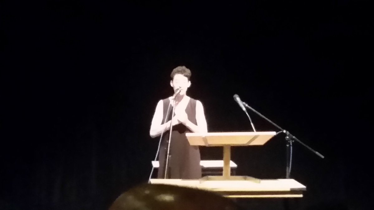 mitchellmarcus's tweet photo. Sara Farb accepts her #TTCA2018 for Co-Best Actress in @MusicalStageCo @Mirvish #FunHomeTO https://t.co/OxLiDfaywX