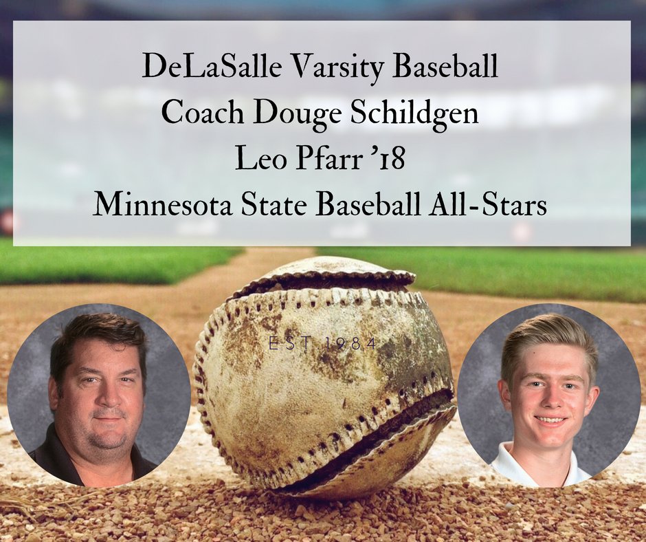 DLSislanders's tweet photo. Congratulations to @DLS_Activities pitcher Leo Pfarr '18 and Coach Douge Schildgen '85, selected for the Metro North team in the Minnesota State All-Star Baseball Series. Games Friday and Saturday in Chaska. https://t.co/FsU6x8oILR https://t.co/DcMQmQvdln