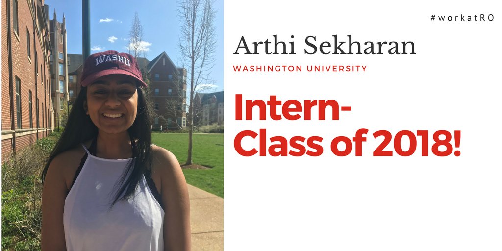 ROcareers's tweet photo. Rust-Oleum welcomes Arthi from @WUSTL @WUSTLbusiness to our Marketing Team! #ROintern #teamrustoleum https://t.co/9tKP88oCdL