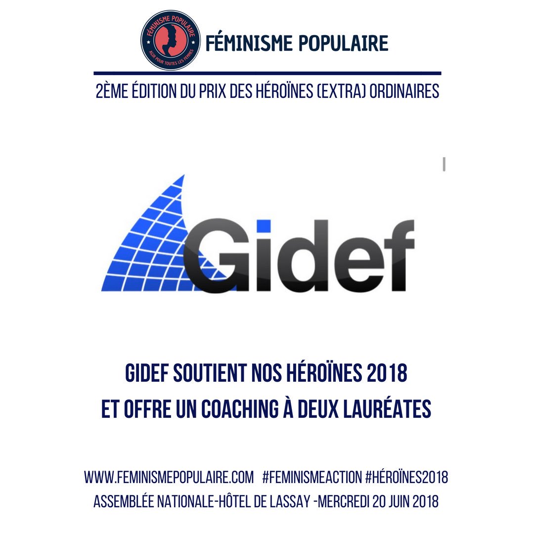 FeminismePop's tweet photo. https://t.co/jcfNyQFsU5 soutient le prix #héroïnes2018 et offre un coaching à deux lauréates #Gidef agit depuis 1994 dans #nosquartiers et avec #bienveillance pour l #insertion et l #entreprenariat des femmes dont des #jeunes et des #migrantes #employabilité #aide #formation https://t.co/HUaRHJPHqL