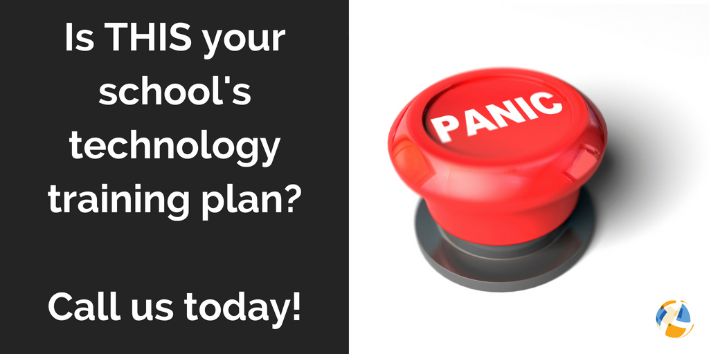 DCteachtech's tweet image. Let us help you get a tech training plan together for the fall! Reach out to us at dulanyconsulting.com or see us in booth 1567 tomorrow at #NCSC18 and we'll help make sure you have everything ready so you never have to hit the "panic button!"