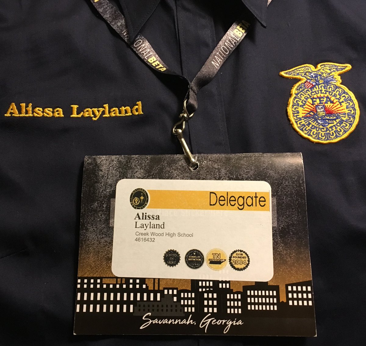 Here she is Red Hawks!!!  Alissa just finished her test for the National Beta Club Agriculture Division!!  She finds out tomorrow the results. Let’s all keep our fingers crossed that she is bringing the award back home!! Already a major honor for Creek Wood Beta !!