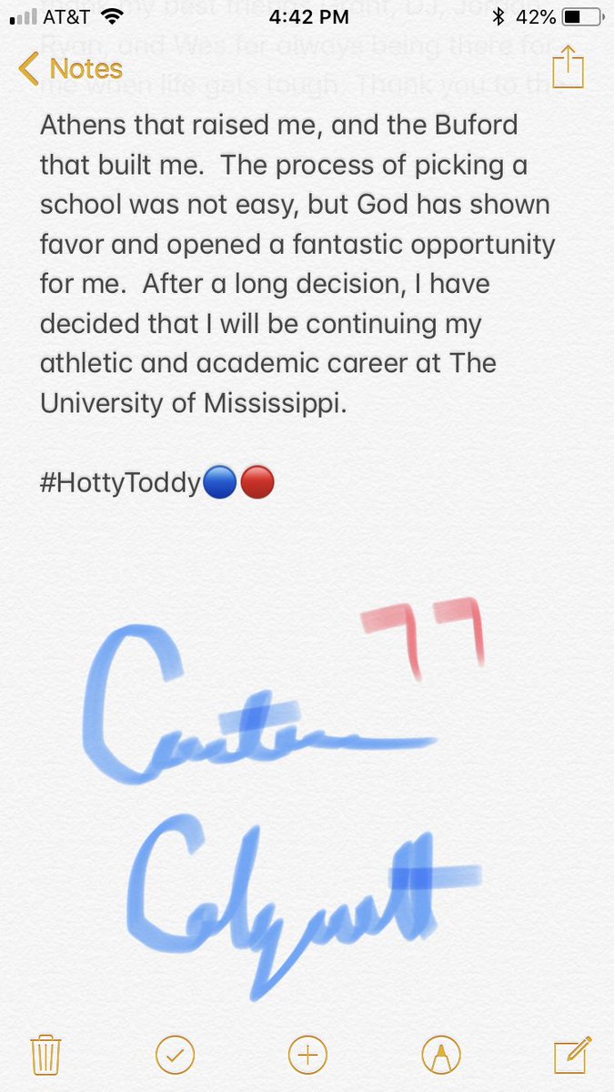 ColquittCarter's tweet photo. It’s an honor to wear the letters SEC. 

Hotty Toddy, Gosh Almighty. 

Home. https://t.co/XZqFfLfgyv