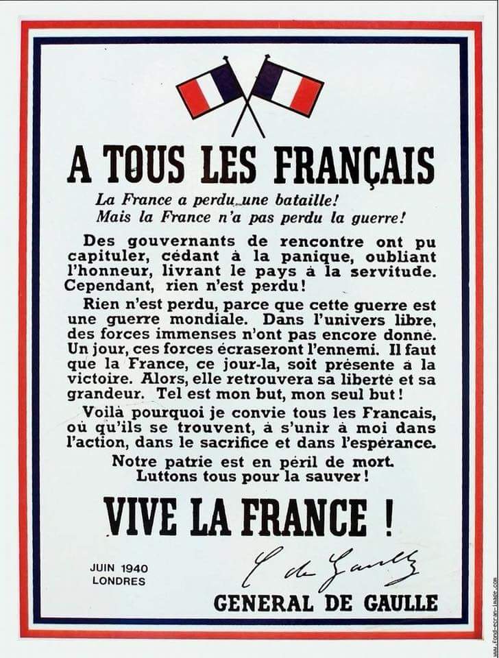 christelleritz's tweet photo. #Appeldu18juin #GeneralDeGaulle https://t.co/zg86Ebq3wn