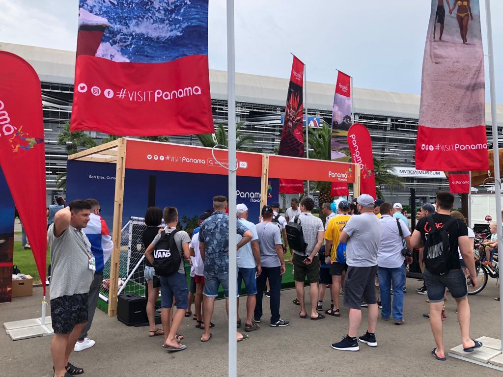 ATP_panama's tweet photo. Panamá continuará  promocionando sus atractivos turísticos a un costado de los estadios de las ciudades de Nóvgorod y Saransk, en donde nuestra selección tendrá sus próximos encuentros en el Mundial de Rusia #visitpanama #VamosPanamá ❤🏆❤ https://t.co/q20AZFaPQL