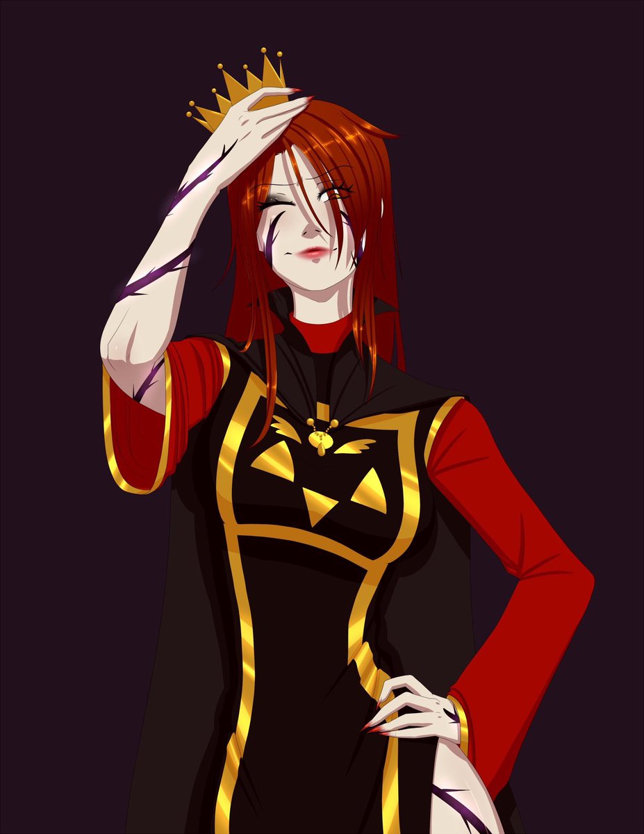 CallTheirName's tweet image. Sticks out leggy.
He's a beautiful evil tyrant.

// by @/PsionicSanctum, commissioned by @/BloodButtercups