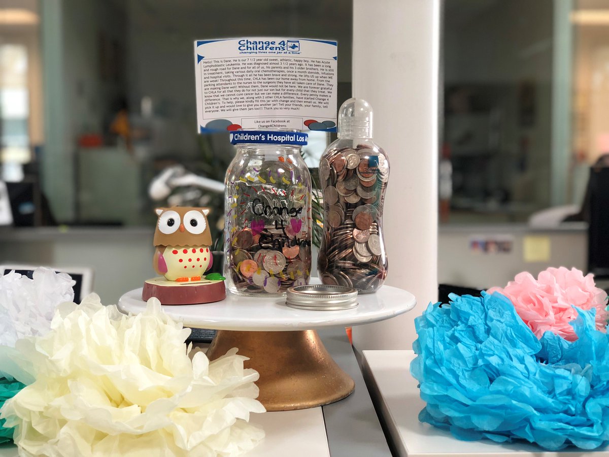 CitadelEnv's tweet photo. Our jars are filling up fast! So proud to participate in @Change4Children
#change4children #fundraising #citadelcares https://t.co/S7Lx4yXCjK