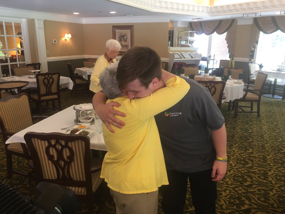 IAmAlexisRogers's tweet photo. Yesterday was Kaylie Jackson 18th birthday. Her boyfriend Tanner Allford just went back to work helping residents at a Monroe retirement facility today. I'll have a look at his recovery journey and how he says Kaylie continues to inspire him tonight at 5:30 on @WLWT https://t.co/UdRUDqtr50