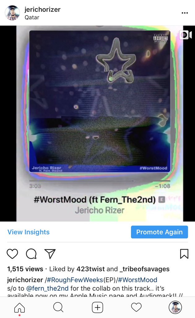 yrxcllncy's tweet photo. “#WorstMood” got them views up on IG and the plays up on Apple Music.. (s/o to the Dominicanos, I see y’all rocking with it).. and for those without iTunes check it out on #Soundcloud https://t.co/Ze6xNoEKjz #edm #hiphop https://t.co/jOrghNpvL7