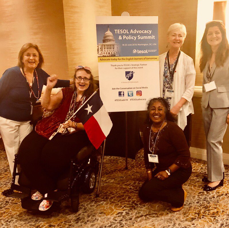 textesol2's tweet photo. Hello from the TESOL Advocacy Summit in Washington DC! #textesol2 https://t.co/DUflseMWIP