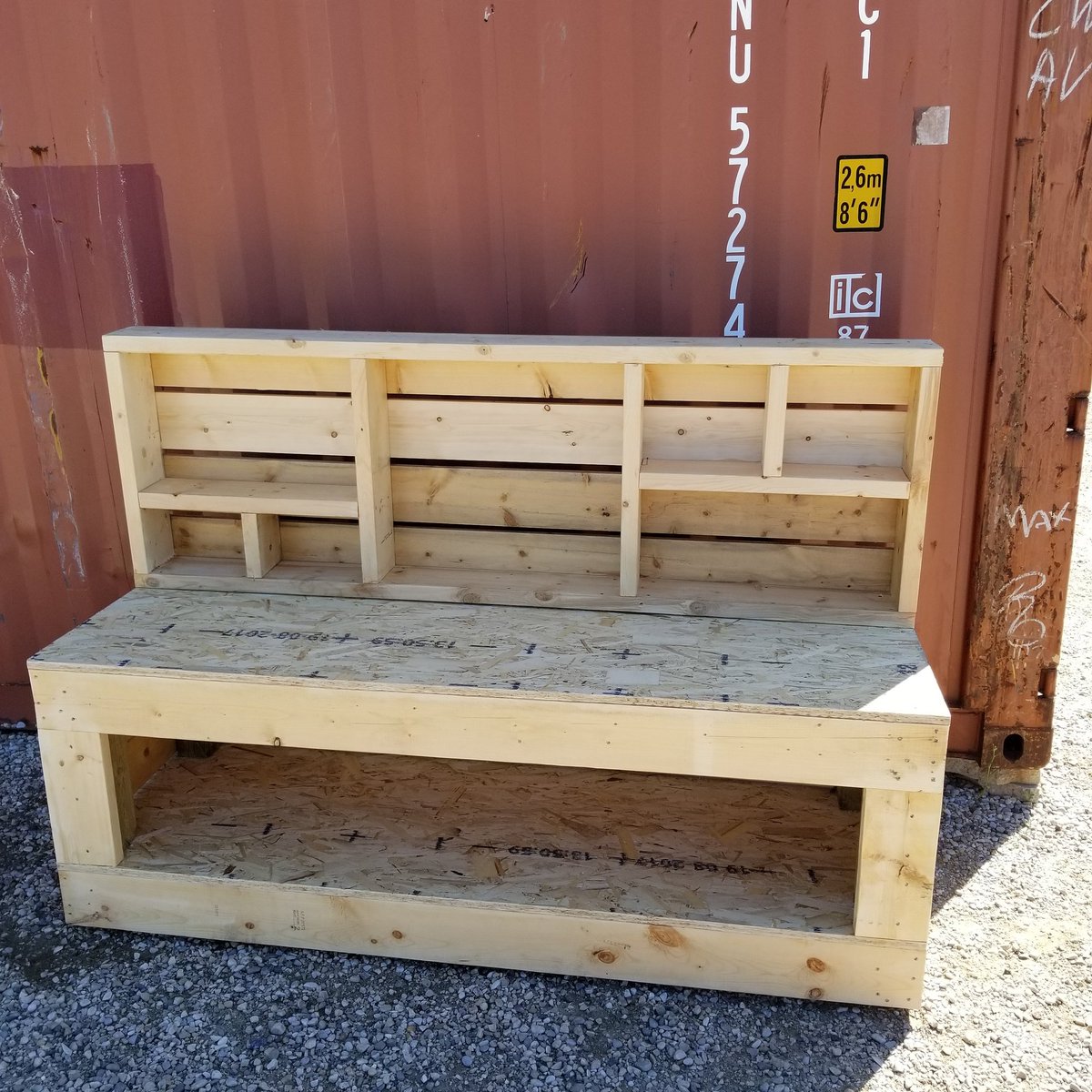 WourConstructio's tweet photo. Delivered this mudkitchen to Muir Lake School today so the kids can play in the mud! #mudkitchen #carpentry https://t.co/zYXafTFuii