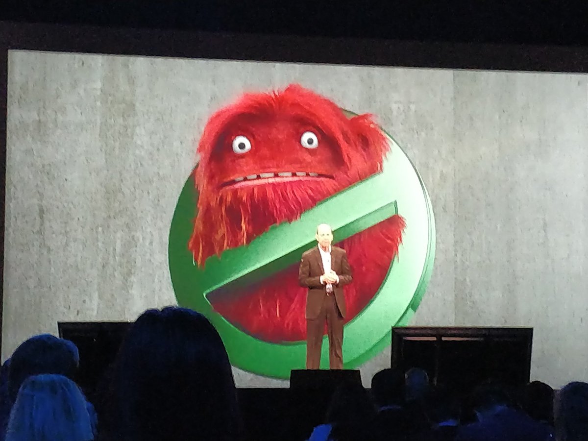 #HPEPartnerSummit <a href="/JJacksonJJ3/">Jim Jackson</a> on stage sharing our campaign on how you can TAME the IT Monster