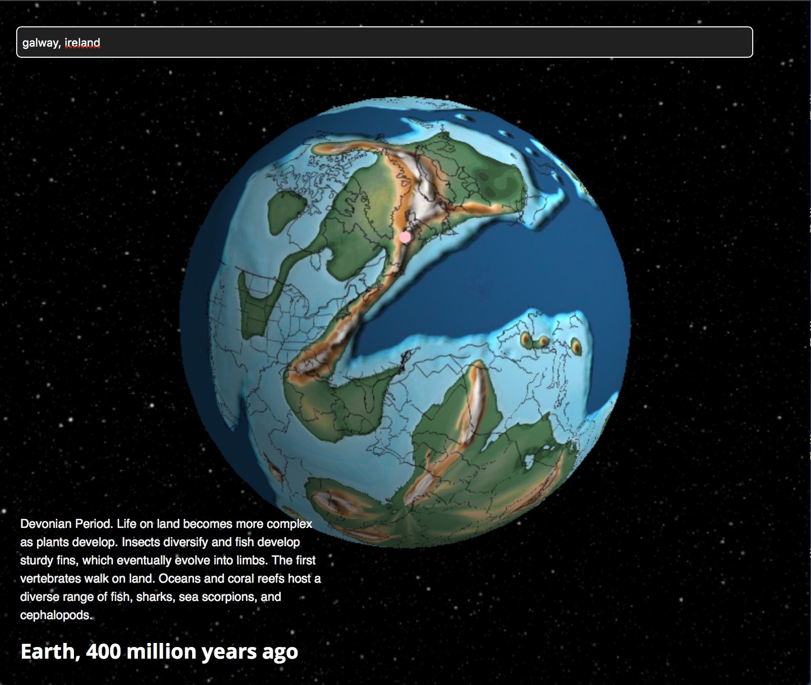 devonian period map