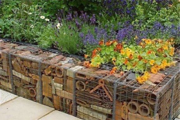 LGSpace's tweet photo. Here’s a wildlife-friendly garden idea to benefit mini-beasts, and pollinators like bees and butterflies - a gabion wall, that can be planted up with native flowers and shrubs! Pic via @seed_ball
#gardening #WildlifeSpace #30DaysWild https://t.co/HfORCb1QoD
