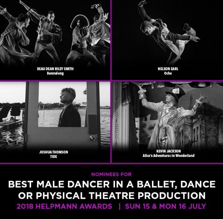 sydneydanceco's tweet photo. Congratulations to Company dancer Nelson Earl for receiving a nomination for this year’s #Helpmann Award for Best Male Dancer. https://t.co/t6mEn2fTsY