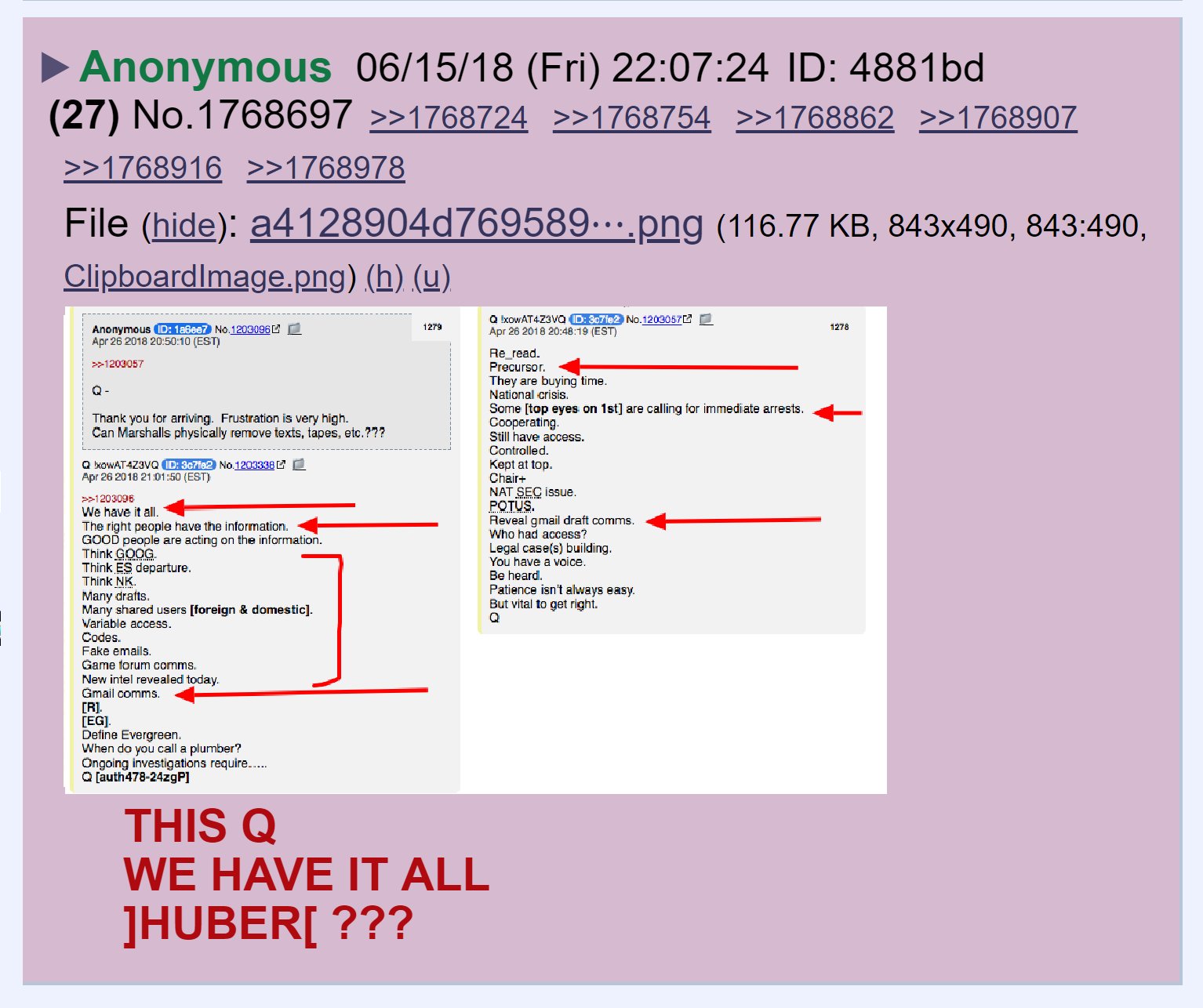 Praying Medic on Twitter "39 An anon suspected Huber will be the one to bring the hammer down on the cabal and expose the crimes they discussed through