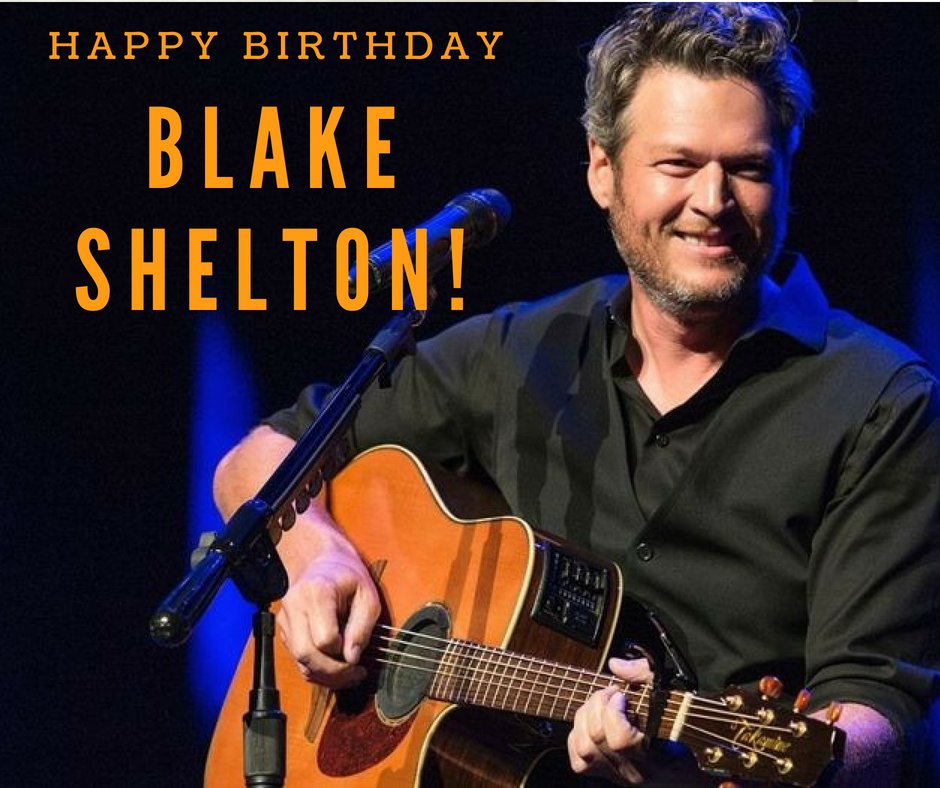 Happy Birthday to Mr. Blake Shelton! We\ll be havin\ a drink in your honor today.  