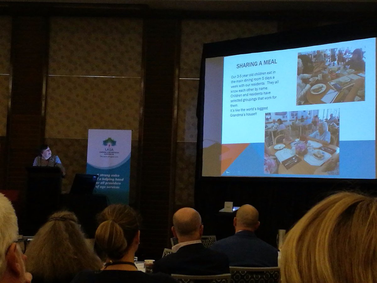 Alison McDonalds insightful discussion on #intergenerational living @SundaleLtd underscores the relevance of the model where children and elders learn from one another. Children learn #Resilience and elders gain #perspectives that often changes their behaviour for better.