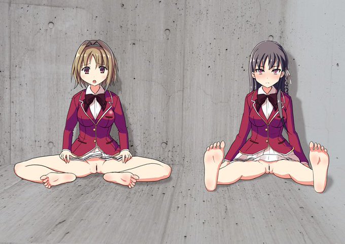 [R-18] 桔梗と鈴音おもらし #制服 #ようこそ実力至上主義の教室へ #スカトロ #おもらし #おしっこ #羞恥  