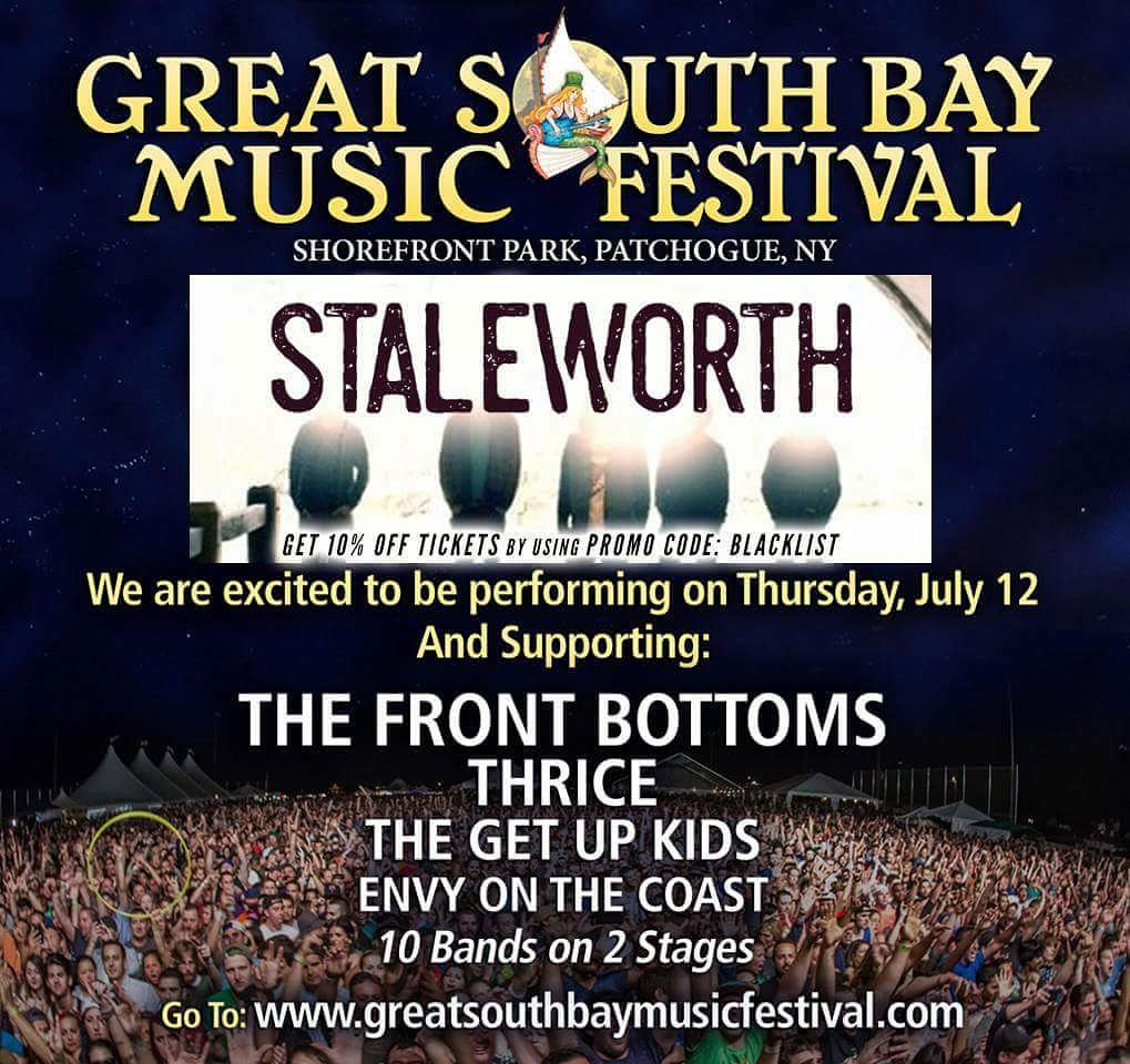 Super stoked to play @GSBMFestival next month! Absolutely stacked day!