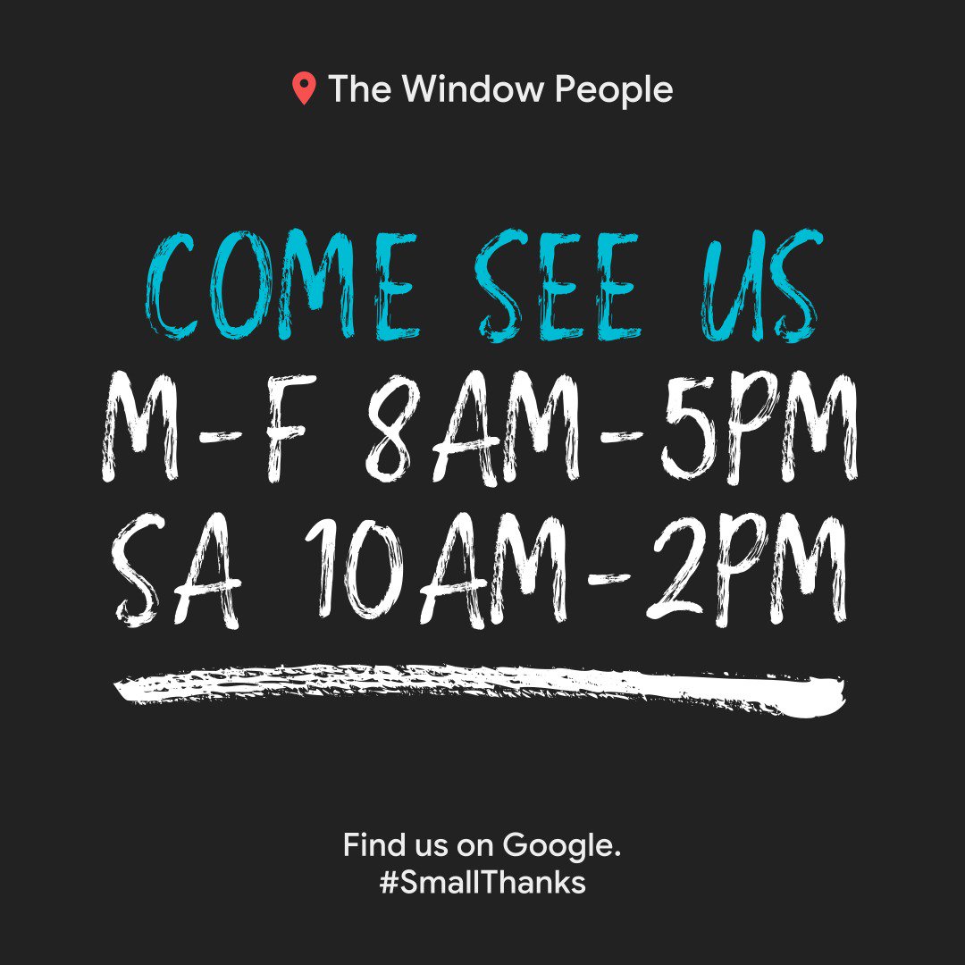WindowPeopleCT's tweet photo. #Google #SmallThanks! https://t.co/hEnZ6iUAxu