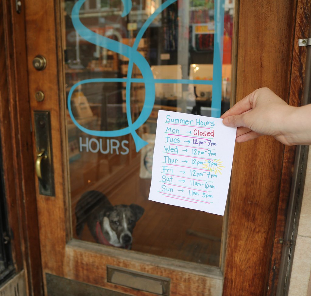 Woohoo! We have new, extended #SummerHours! For the remainder of the summer we will be open late on Thursdays for the Lincoln Square Farmers Market and the Summer Concert Series. Come say hi!