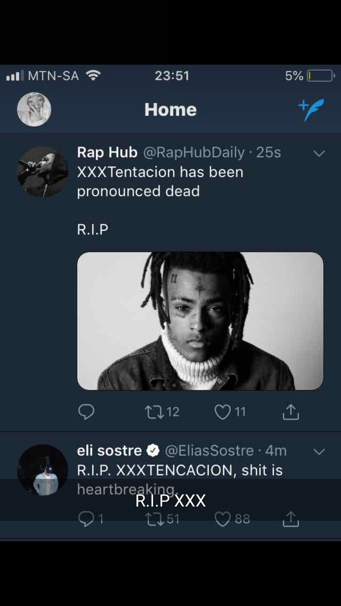 Thewrongchoice1's tweet photo. Xxx Tentacion is Dead
😩💔💔💔 https://t.co/Fz5nUmBQQt