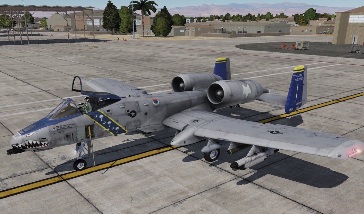 Wolfast805's tweet photo. My “personal” aircraft when flying the A-10C. Fictional SCANG extra color for being the Commander ;) #dcsworld #dcsa10c #flightsim #avgeek #studysim #alienwaregaming #pcgaming @eagledynamics @NVIDIAGeForce @Alienware https://t.co/v3IkM8q8aM