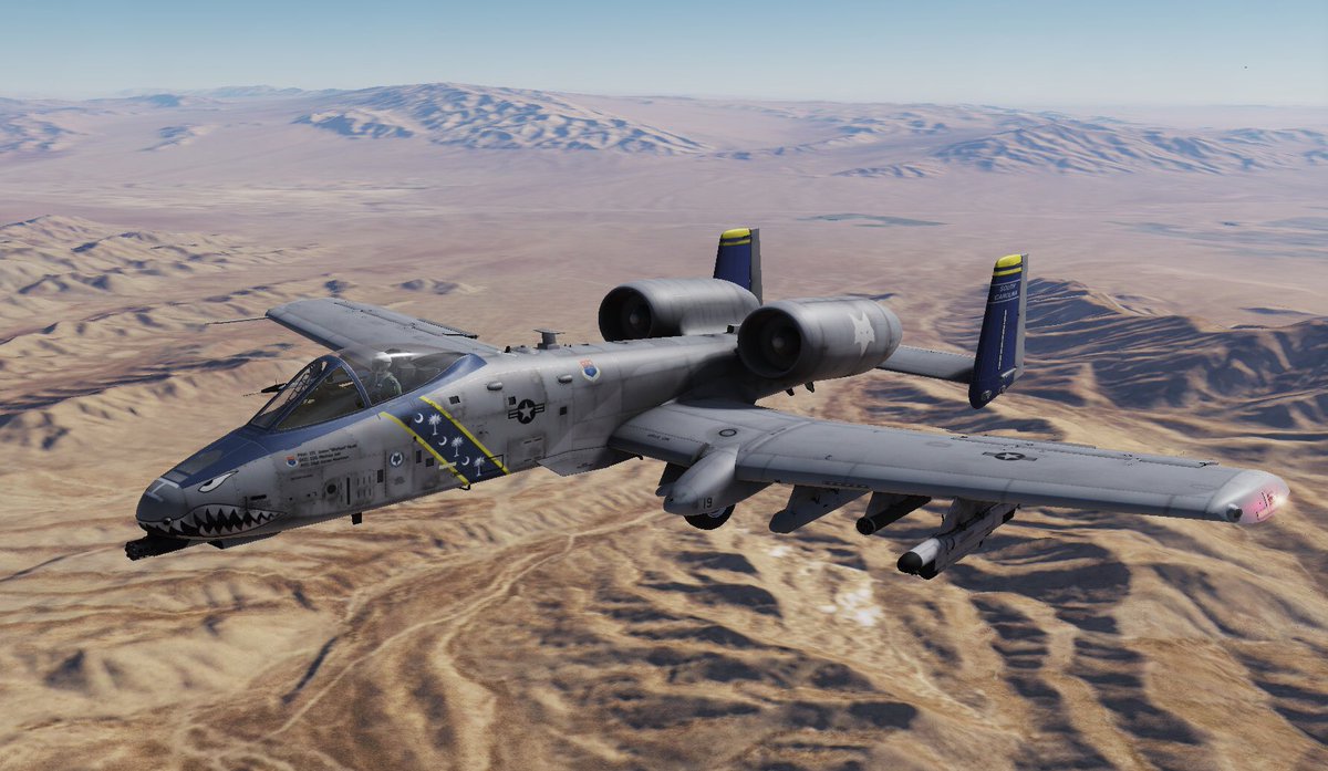 Wolfast805's tweet photo. My “personal” aircraft when flying the A-10C. Fictional SCANG extra color for being the Commander ;) #dcsworld #dcsa10c #flightsim #avgeek #studysim #alienwaregaming #pcgaming @eagledynamics @NVIDIAGeForce @Alienware https://t.co/v3IkM8q8aM