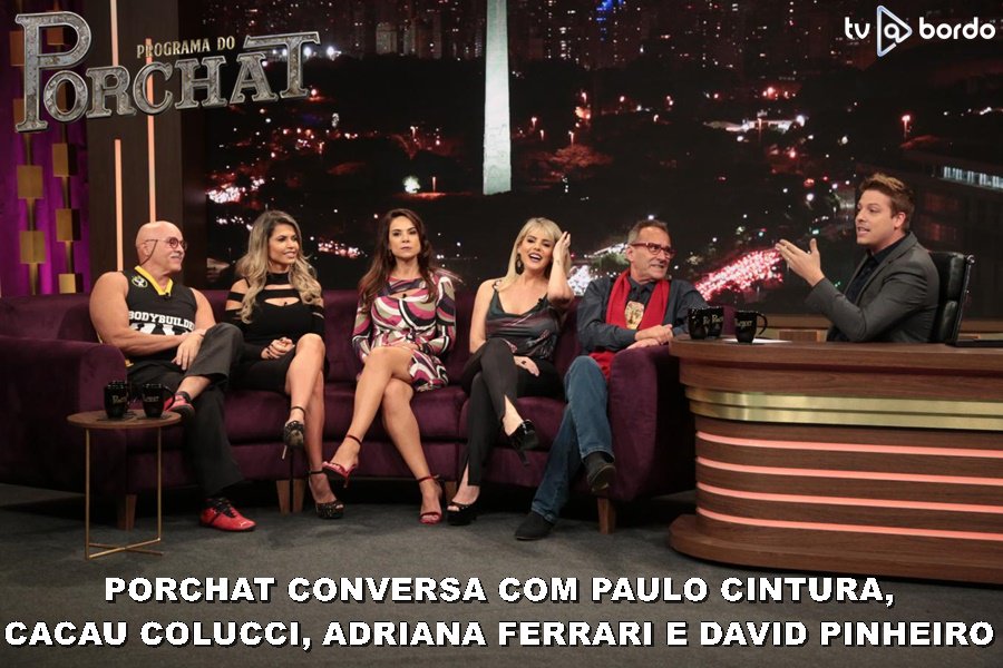 tvabordo's tweet photo. @FabioPorchat conversa com #PauloCintura #DavidPinheiro #CacauColucci #MariAlexandre e #AdrianaFerrari @PgmDoPorchat https://t.co/GIs9oYjrkn https://t.co/x3AkCgli0T