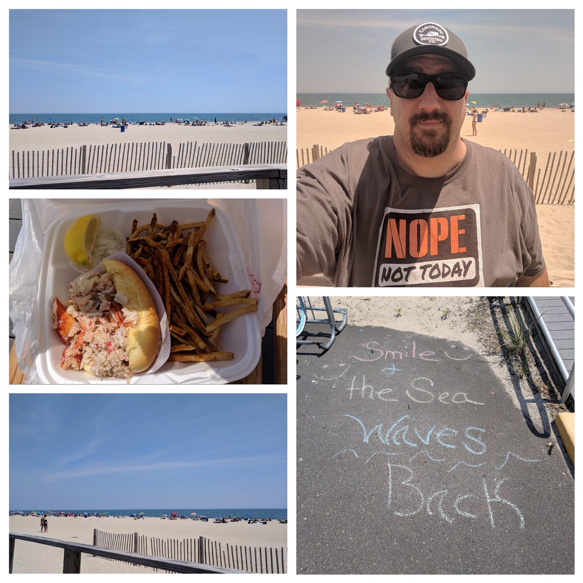 algattullo's tweet photo. Nice day today in #PointPleasantNJ eating the best #LobsterRoll in NJ. #PointLobster @JrzyJoePiscopo @frankmorano @DebbieDuHaime #jerseyshore #beach #ocean #peaceful https://t.co/CEPzD1aBB5