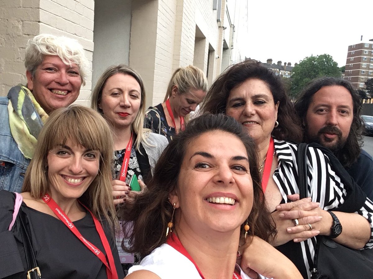 dinantziora's tweet photo. Being a right groupie #museumnext #museumselfie spotting @MarDixon at @MuseumNext London with the cohort from Greece #imagreece2018 @CulturalSkills @BritishArts #studytour #internationalmuseumacademy https://t.co/K8y5VxJlFk