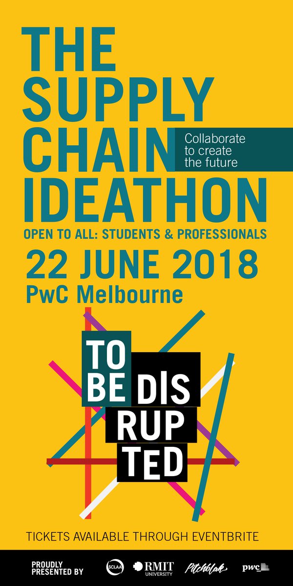 Last days to register! The SCLAA’s Ideathon is this Friday, 75 collaborators are already signed up! This event will see over 10 teams develop creative solutions to last mile and reverse logistics problems. 

More details &amp; Sign up here:  sclaa.com.au/divisions/tas/…
