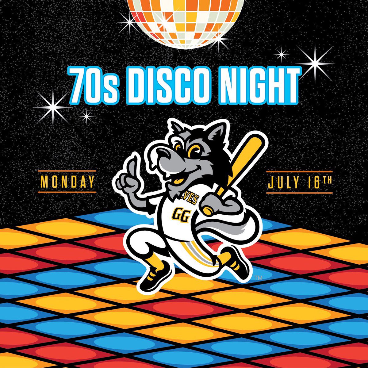 GreshamGWolves's tweet photo. Saturday Night Fever on a Monday?!? Groove on over to Disco Night at Oslund on Monday July 16th, tickets on sale at https://t.co/OlEjD88tR9 #greshamgwolves https://t.co/qstDCYx5i1