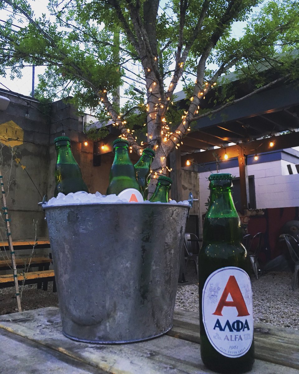 GrekoStreetFood's tweet photo. Now serving this refreshing, traditional Greek lager! #AlfaBeer #GreekBeer #GrekoNashville https://t.co/cOwOJRvYXr