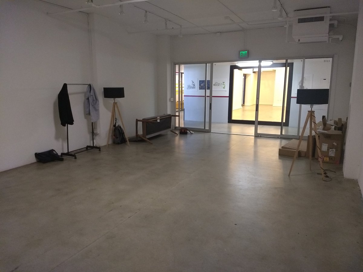 Getting the first @radiusxr demo space set up w/ <a href="/wrstscrnnm6/">Wrstscrnnm6</a> &amp; <a href="/Haelino/">hyewon</a>. Omnideck will be here mid-week. We're geeked.