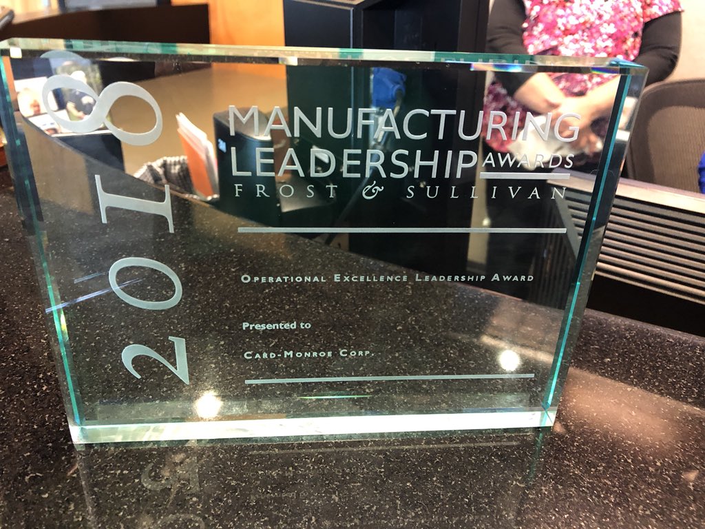 Oh, hey Manufacturing Leadership Award for our Salesforce implementation!!  NBD.  Big thanks to Card-Monroe for allowing me to innovate, teach change, and for valuing my creative perspective on business process.  #DreamTeam #salesforceallthethings #Ohana #AwesomeAdmin